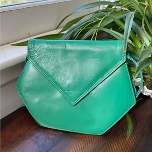 Vintage 80s leather purse bag